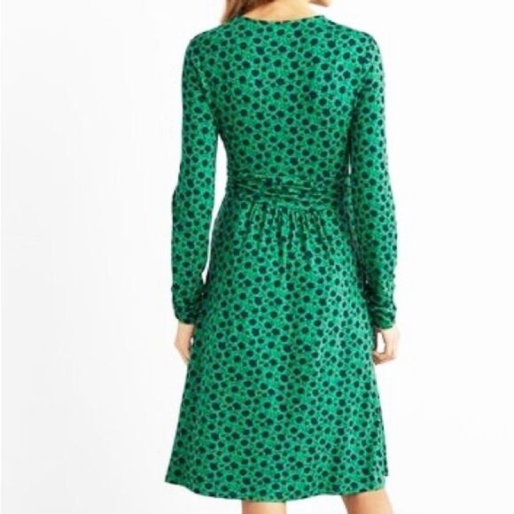 NWT Boden Layla Jersey Dress in Sapling Leafy Bud Women’s Size 8P 8 Petite NEW - Picture 3 of 16